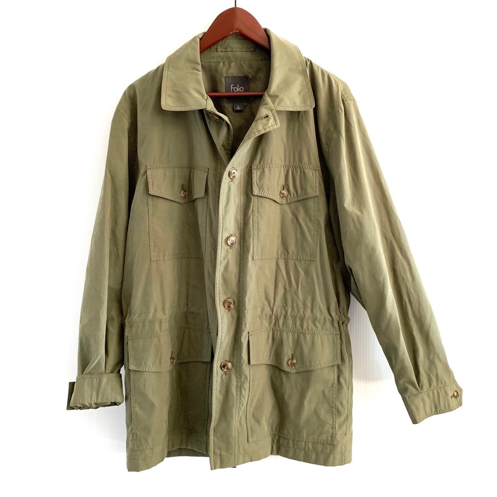 •Folio New York• Olive Green Oversized Jacket